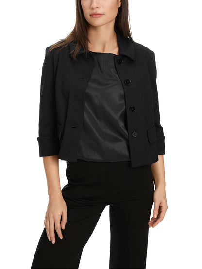 Kurze Jacke mit Kentkragen