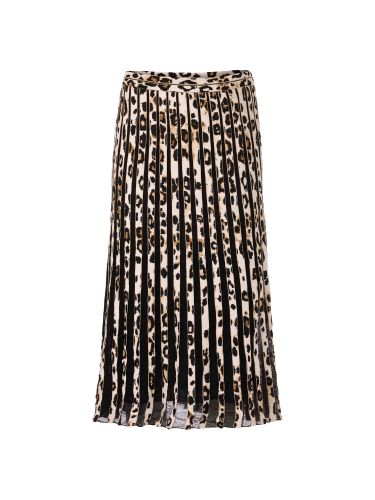 MARC CAIN Leo-Print Maxirock Knitted in Germany