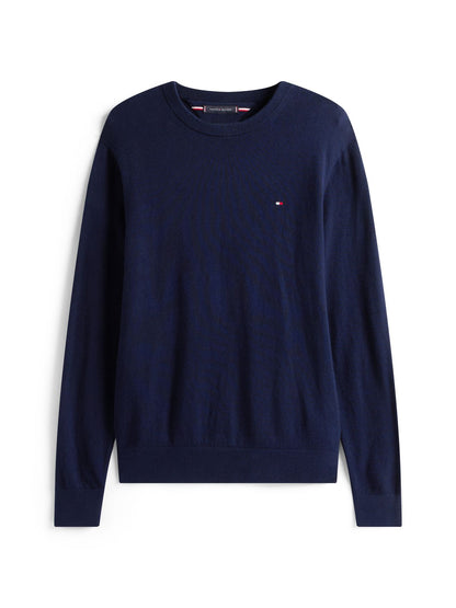 TOMMY HILFIGER PIMA ORG CTN CASHMERE CREW NECK