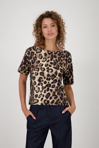 MONARI T-Shirt, cinnamon gemustert