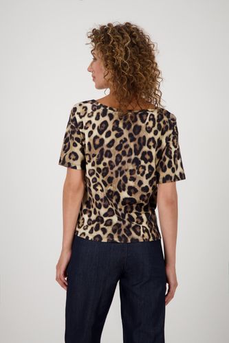 MONARI T-Shirt, cinnamon gemustert