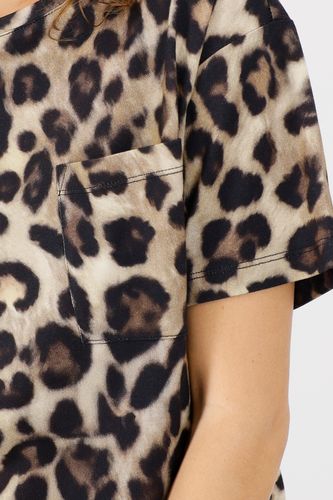 MONARI T-Shirt, cinnamon gemustert
