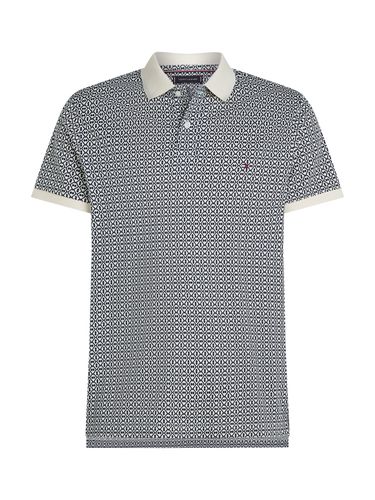 TOMMY HILFIGER INTERLOCK AOP REG POLO