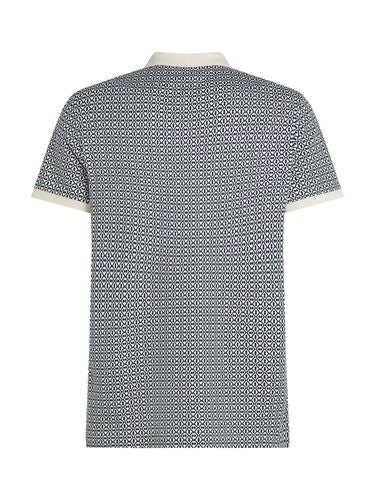 TOMMY HILFIGER INTERLOCK AOP REG POLO