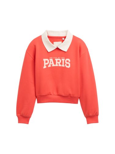 TOM TAILOR Cropped Sweatshirt mit Kragen