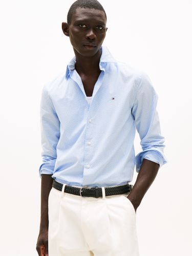 TOMMY HILFIGER FLEX POPLIN MINI PRINT RF SHIRT