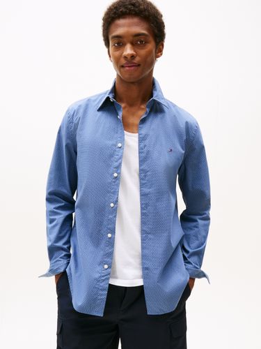 TOMMY HILFIGER FLEX POPLIN MINI PRINT RF SHIRT