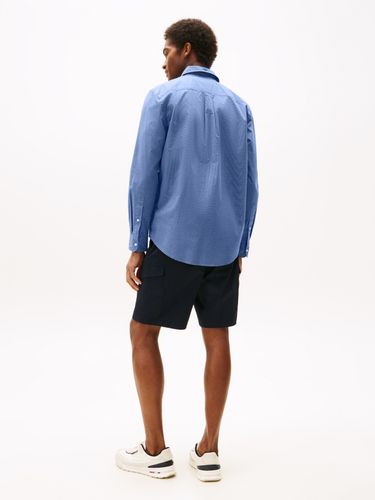 TOMMY HILFIGER FLEX POPLIN MINI PRINT RF SHIRT
