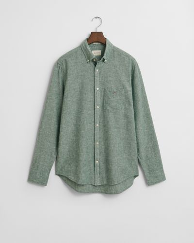 GANT Regular Fit Baumwoll Leinen Hemd