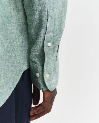 GANT Regular Fit Baumwoll Leinen Hemd