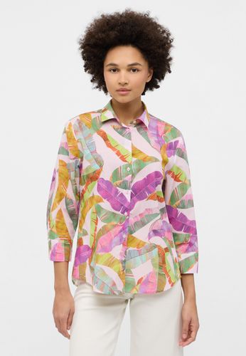 ETERNA Bluse Leinwandgewebe 3/4-Arm Dreiviertelarm