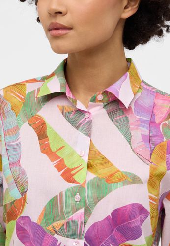 ETERNA Bluse Leinwandgewebe 3/4-Arm
