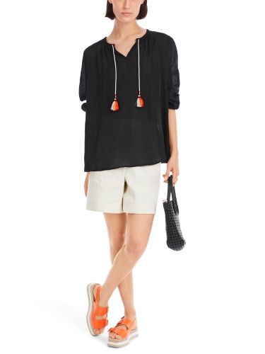 MARC CAIN Zarte Bluse mit Quasten 44