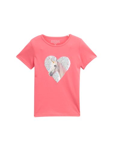 TOM TAILOR T-Shirt mit Wendepailletten