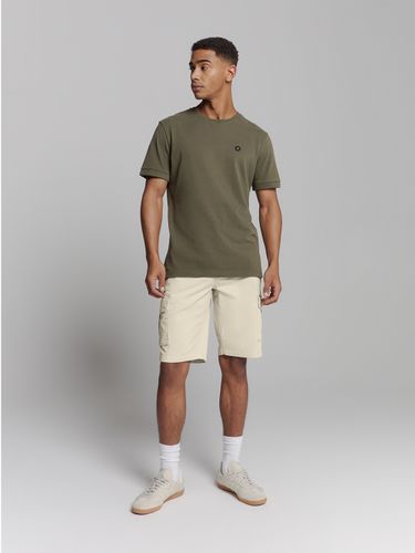 NO EXCESS Short Cargo Garment Dyed + Stone Washed Stretch