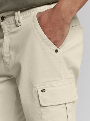 NO EXCESS Short Cargo Garment Dyed + Stone Washed Stretch