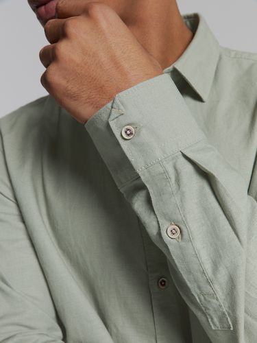 NO EXCESS Shirt Solid With Linen