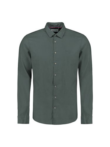 NO EXCESS Shirt Solid With Linen Default Title