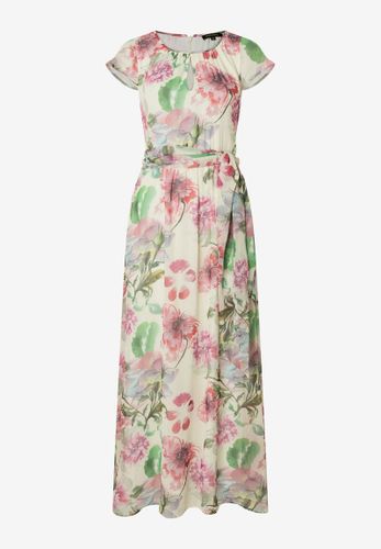 MORE & MORE Maxi-Chiffonkleid Flowerprint 40