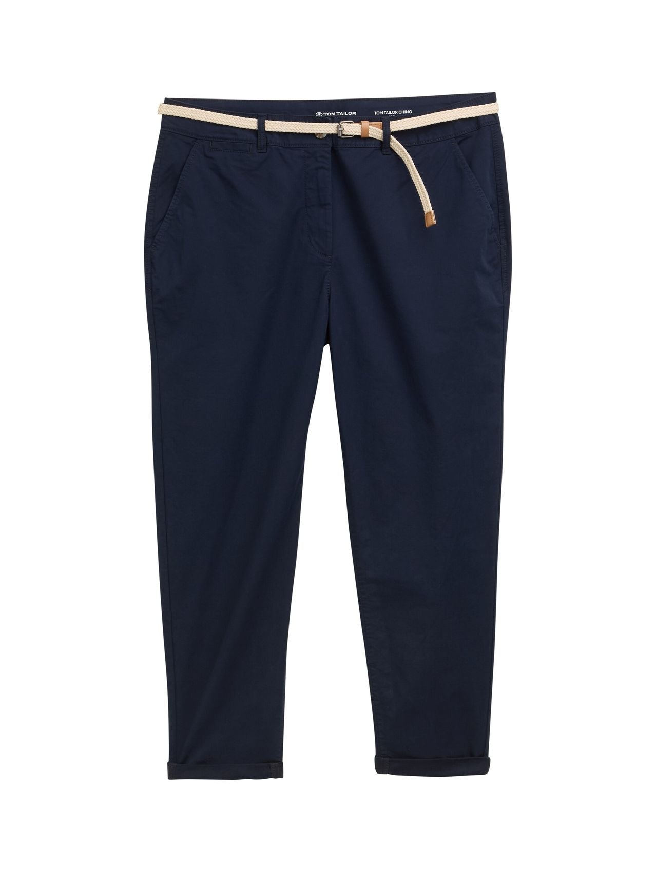 TOM TAILOR Plus Size - Slim Chino Hose mit Gürtel Default Title