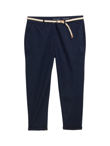 TOM TAILOR Plus Size - Slim Chino Hose mit Gürtel Default Title