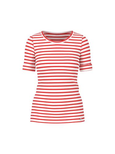 MARC CAIN Ringel-T-Shirt aus Baumwoll-Ripp