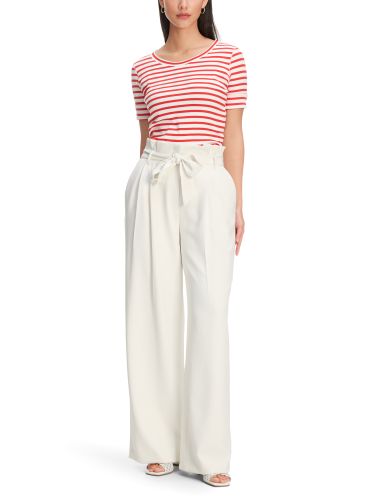 MARC CAIN Ringel-T-Shirt aus Baumwoll-Ripp