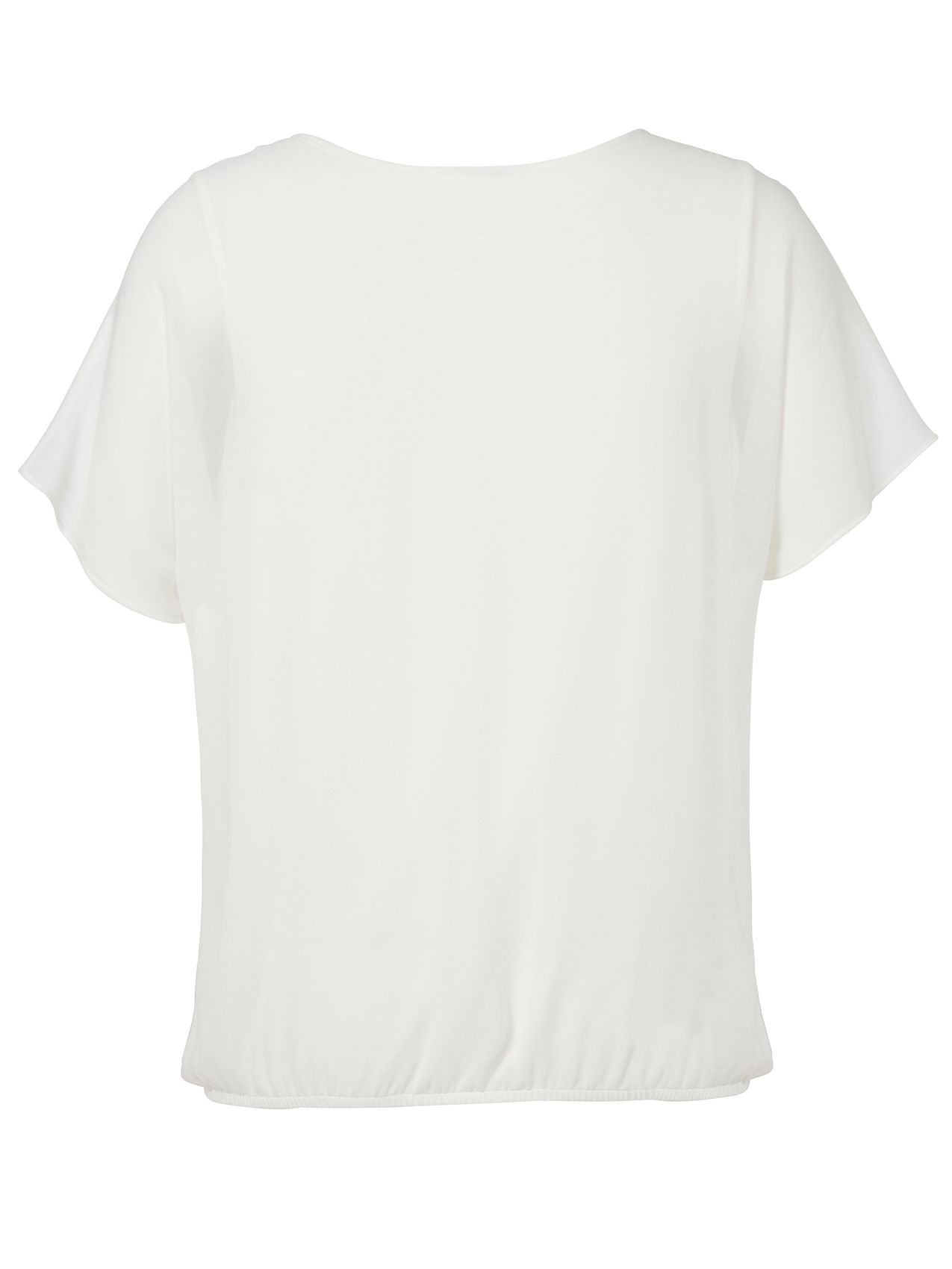VIA APPIA Bluse U-Boot Ausschnitt 1/2 Arm Motiv
