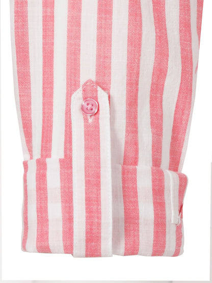 VIA APPIA Bluse Hemdkragen 1/1 Arm Streifen