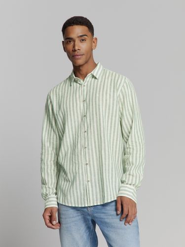NO EXCESS Shirt Verical Big stripes With Linen XL