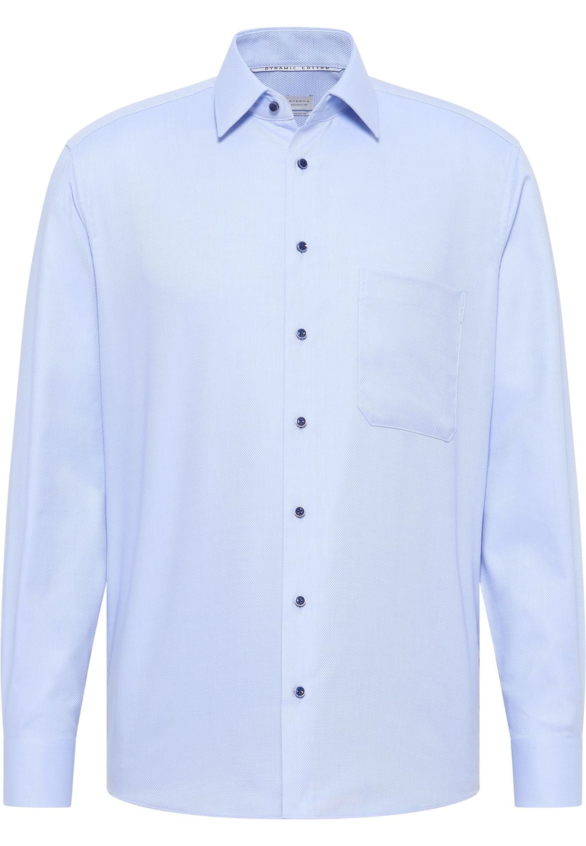 ETERNA Dynamic Cotton Dobbydesign Langarm