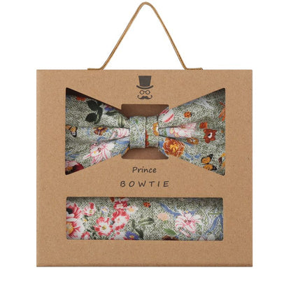 PRINCE BOWTIE Set Fliege+Tuch flower