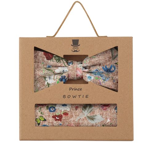 PRINCE BOWTIE Set Fliege+Tuch flower Default Title