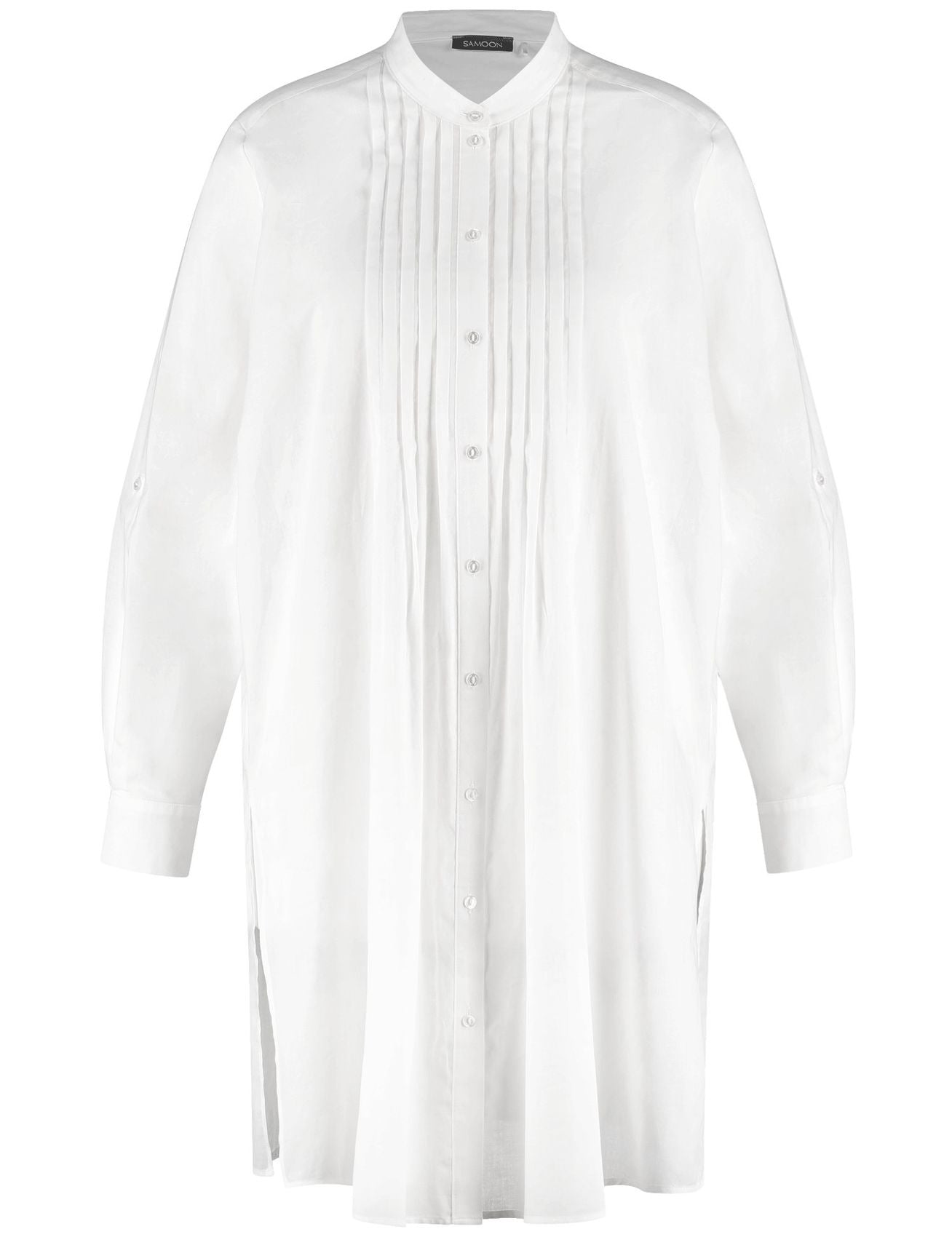 SAMOON Longbluse aus leichtem Baumwoll-Voile 46