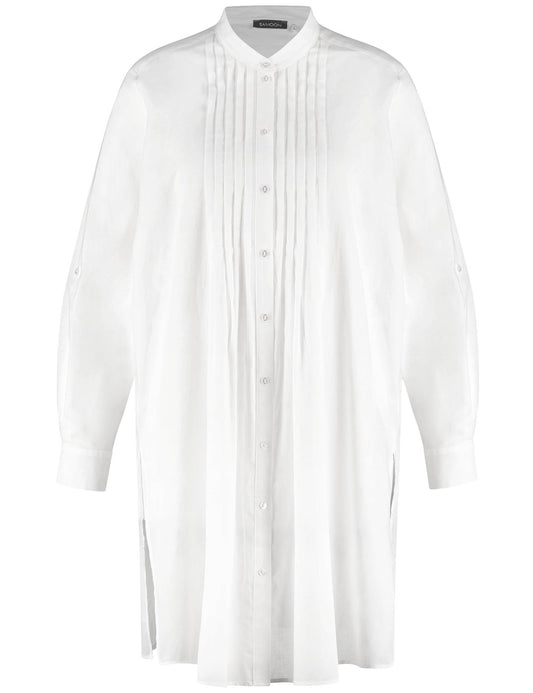 SAMOON Longbluse aus leichtem Baumwoll-Voile 46