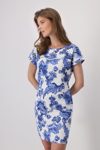 MONARI Kleid, denim blue gemustert