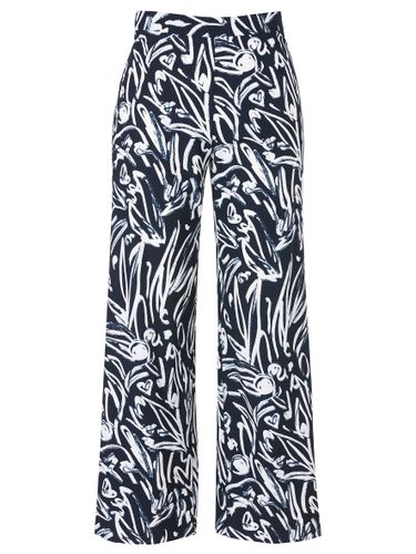 FRAPP Hose lang weites Bein Druck