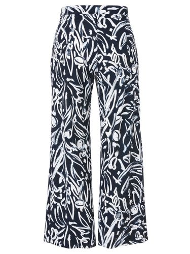 FRAPP Hose lang weites Bein Druck