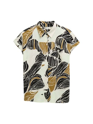 TOM TAILOR Plus Size - Loose Fit Bluse mit Leinenanteil 50