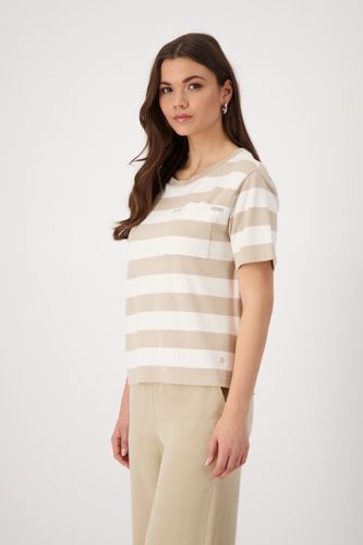 MONARI T-Shirt, camel ringel