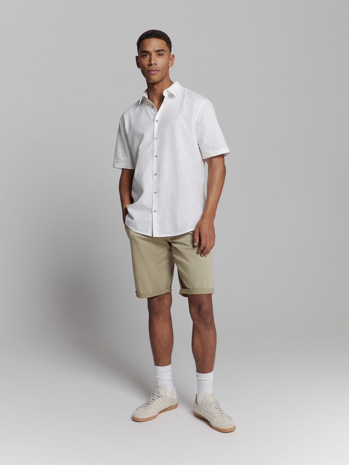 NO EXCESS Short Chino Garment Dyed Twill Stretch