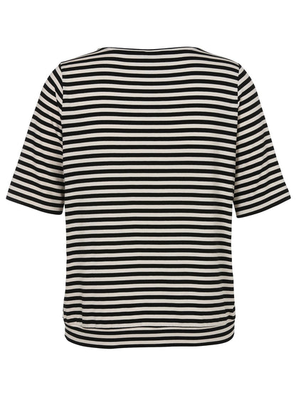T-Shirt Rundhals 1/2 Arm Druck Motiv Ringel
