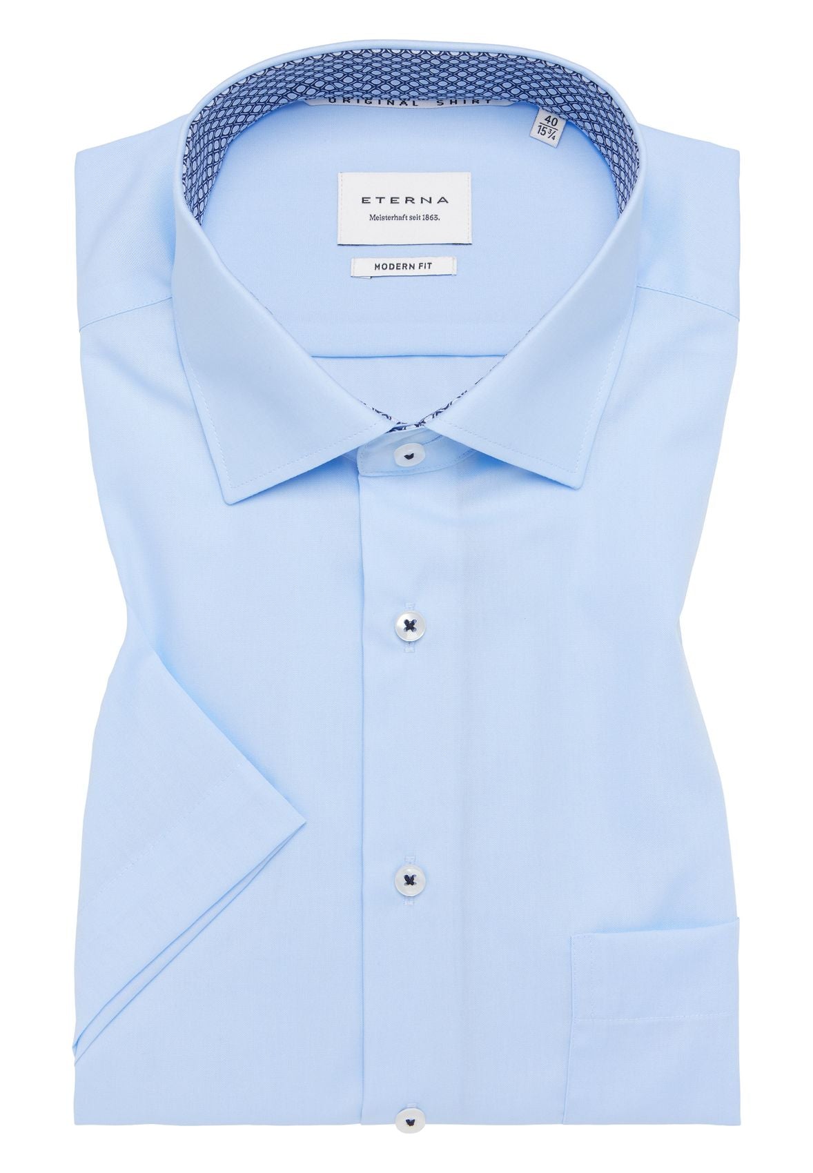 ETERNA Original Shirt Popeline Kurzarm Kurzarm