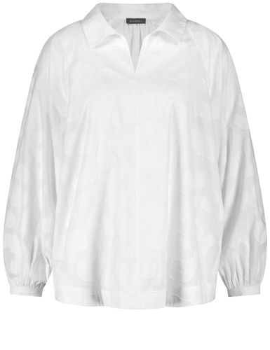 SAMOON Lässige Bluse aus Baumwoll-Jacquard 50