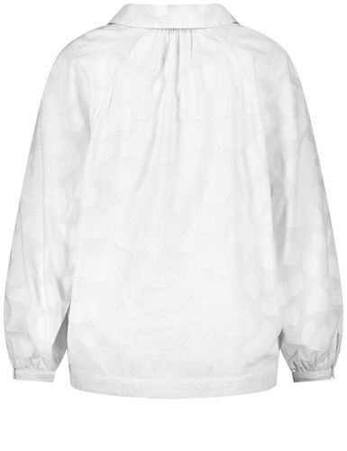 SAMOON Lässige Bluse aus Baumwoll-Jacquard