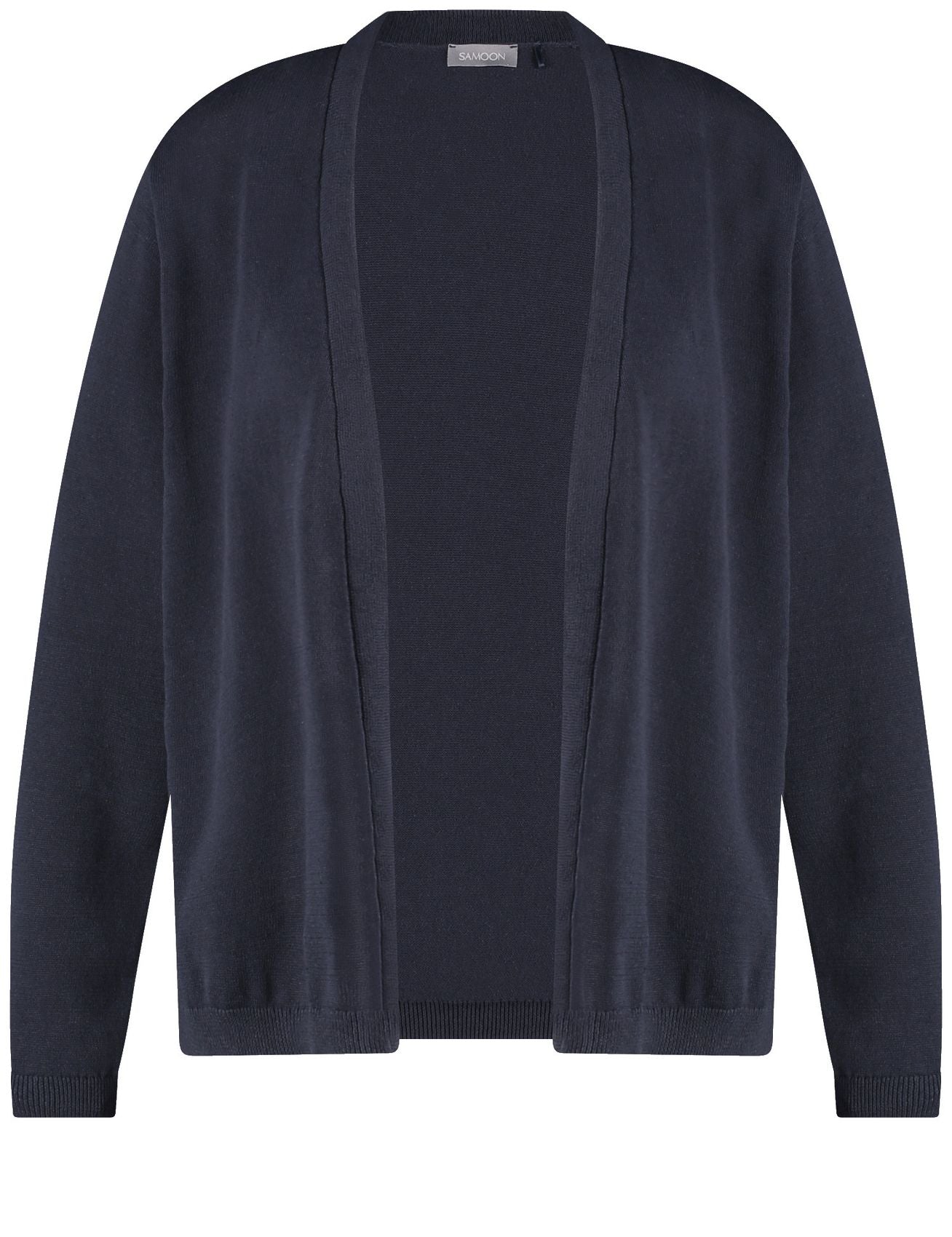SAMOON Cardigan aus Baumwoll-Leinen-Mix 46