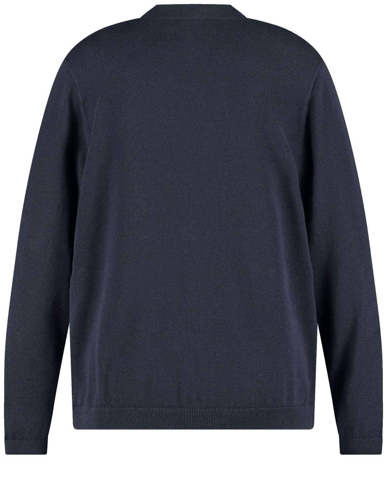 SAMOON Cardigan aus Baumwoll-Leinen-Mix