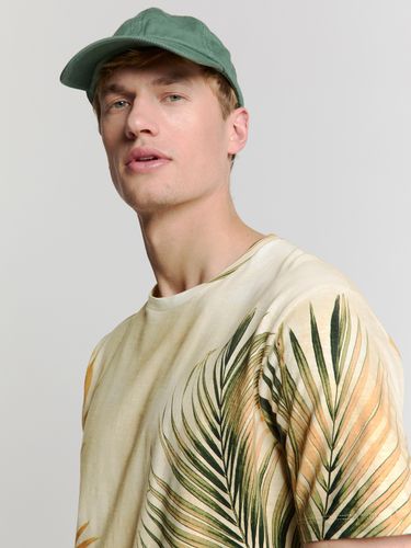 NO EXCESS T-Shirt Crewneck Allover Printed Slub Garment Dyed