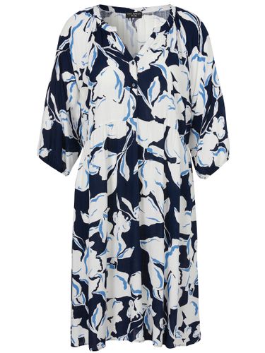 VIA APPIA Kleid V-Ausschnitt 3/4 Arm Druck 50