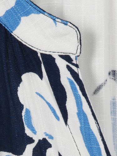 VIA APPIA Kleid V-Ausschnitt 3/4 Arm Druck